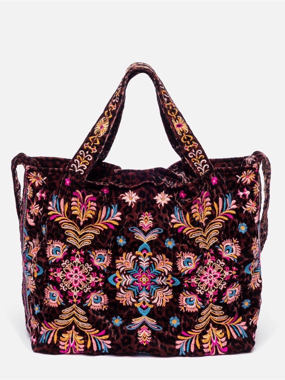 NWT Johnny Was Brandi Velvet Tote Bag